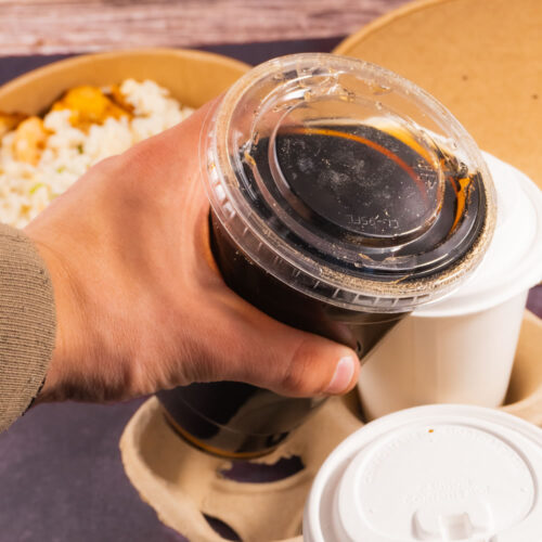 Clear Cup Lid - Flat No Hole