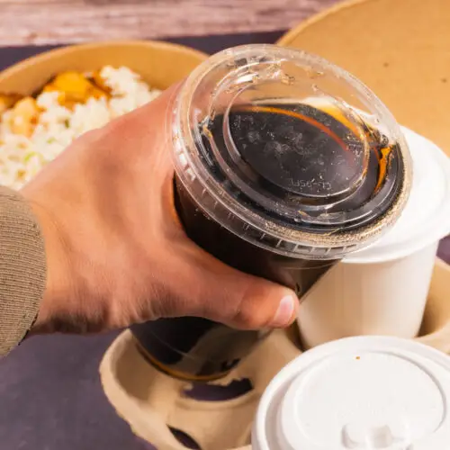 Clear Cup Lid - Flat No Hole