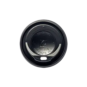Black Hot Cup Lids - PS