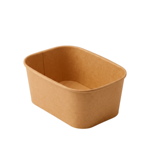 easipac Kraft Rectangular Bowl 1000ml