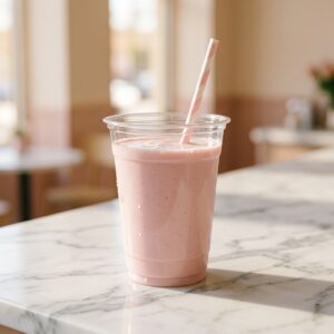 easipac Pink and White Paper Straw lifestyle