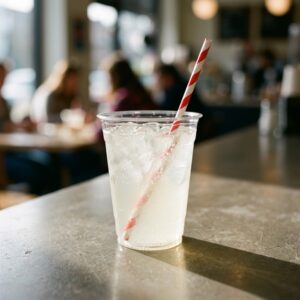 easipac Red and White Paper Straw lifestyle