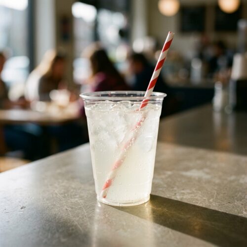 easipac Red and White Paper Straw lifestyle