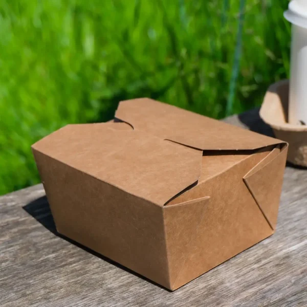 Natural Brown Kraft Leak-Proof Food Containers